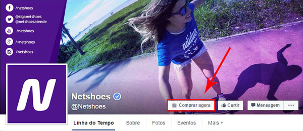 como inserir botão em páginas do facebook